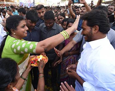Social media trolls MLA Roja for Jagan ED attachements