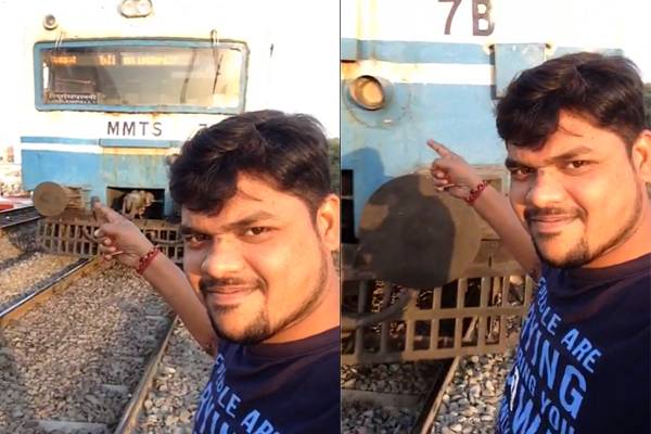 Train-Hits-Hyderabad-Youth-Taking-Selfie-Video