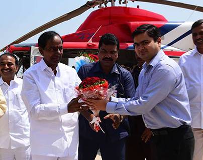 Fire Breaks Out in Telangana CM KCR Helicopter -