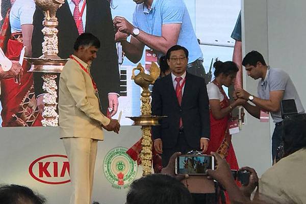 Historical Moment for RayalaSeema- Kia Motors FrameWork Installation-