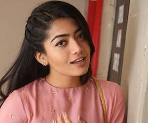 Rashmika Mandanna at Chalo Success Meet