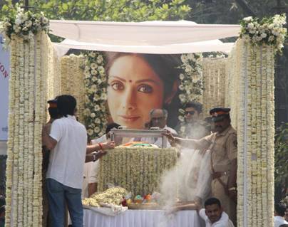 Sridevi’s Final Rites With State Honors
