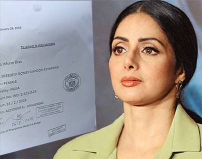 No Cardiac Arrest, Alcohol Traces says Sridevi's Forensic Report