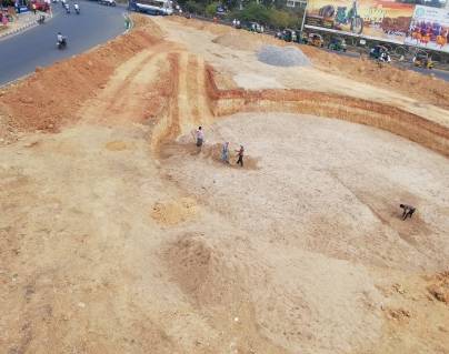 Vijayawada Dharmachakra Project Construction