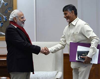 What is for Chandrababu Naidu Looking at Narendra Modi-