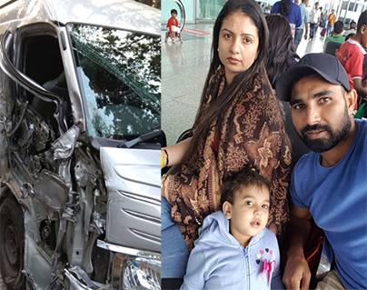 Mohammed Shami injured in car accident
