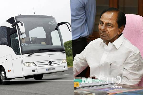 Seven Crore Super Luxury Bullet Proof Bus for KCR