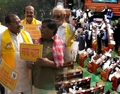 Similar Scenes Followed in Lok Sabha, Adjournment Again!