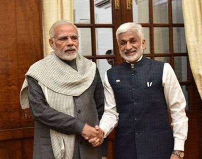 Vijay Sai Reddy took blessings from narendra modi-