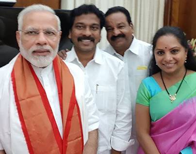 narendra modi wishes kalvakuntla kavitha happy birthday