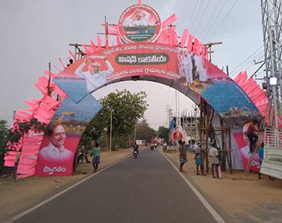 Elections Are Round The Corner, Hyderabad Painted Pink