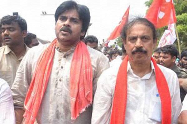 JanaSena Pawan Kalyan  CPI Rama Krishna demands Peoples capital in amaravati