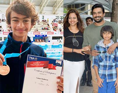 Madhavan’s Son Vedant Madhavan Makes Father Proud