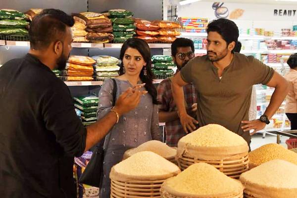 Naga Chaitanya, Samantha - Big Bazaar TV commercial Working Stills