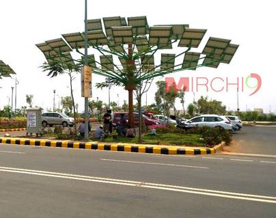 Solar-Trees---Special-Attraction-At-Amaravati--Secretariat