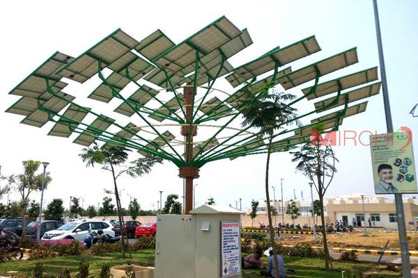 Solar-Trees---Special-Attraction-At-Amaravati-Secretariat