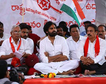 Communists double game with pawan akalyan and chandrabau naidu