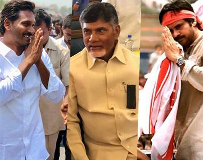 Elections 2019- Chandrababu Naidu, Jagan, and Pawan Kalyan-