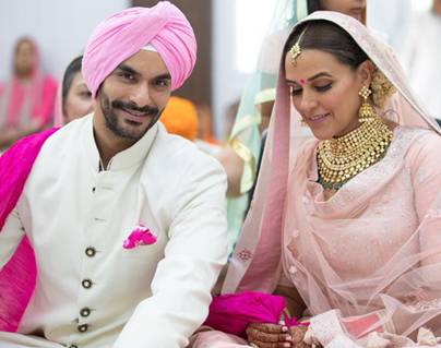Neha-Dhupia-Marries--Angad-Bedi