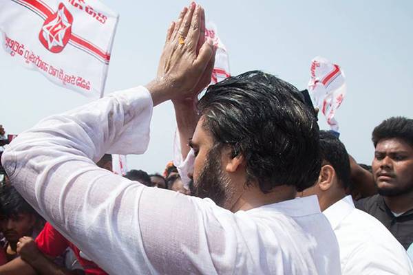 Pawan Kalyan Janasena bus yatra replaced with porata yatra -