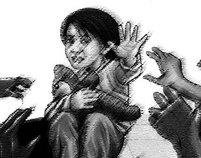 political color to guntur child abuse