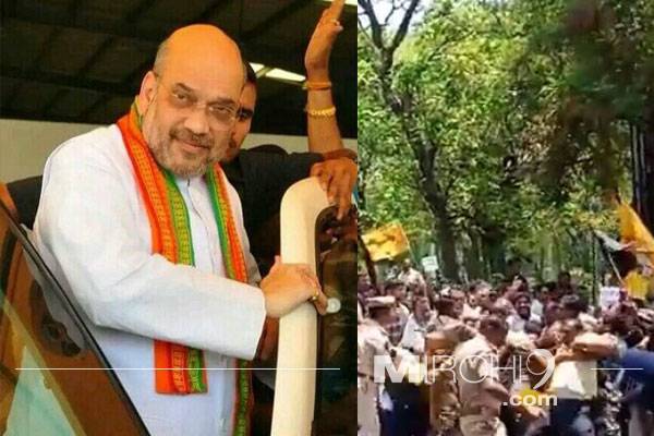 tdp-protest-against-amit-shah-in-tirupati