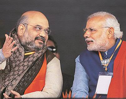 Amit shah - narendra modi-