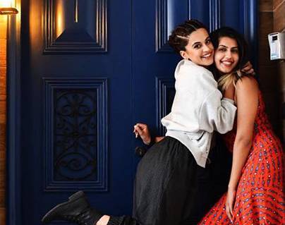 Brand-New-Home---Taapsee-Pannu-Poses-with-Sis