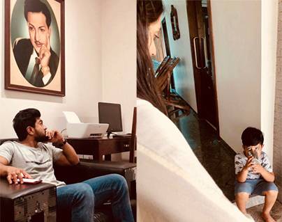 Jr Ntr tweets ram charan and his son abhay ram photos