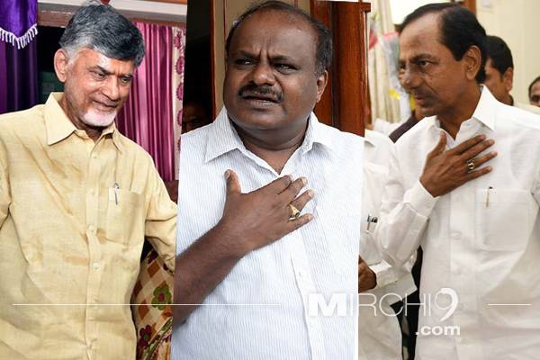 KCR- chandraabu naidu - JDS Kumaraswamy