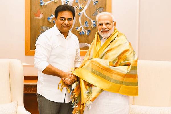 KTR Meets -Narendra Modi