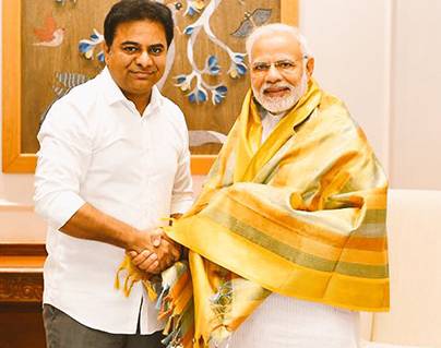 KTR Meets -Narendra Modi