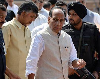 Rajnath singh interferes in chandrababu naidu Niti aayog speech