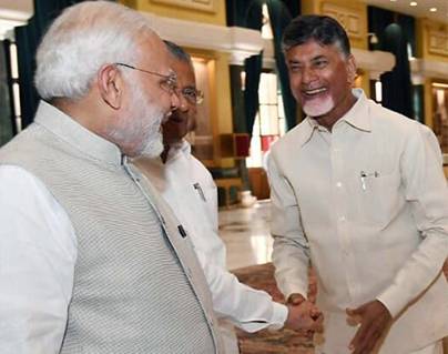 Sakshi's Cheap Politics on Chandrababu Naidu's Hand Shake with Narendra Modi