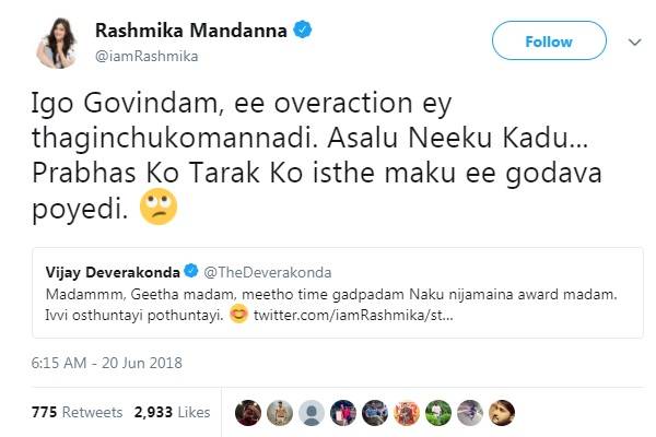 Vijay Deverakonda Over Action