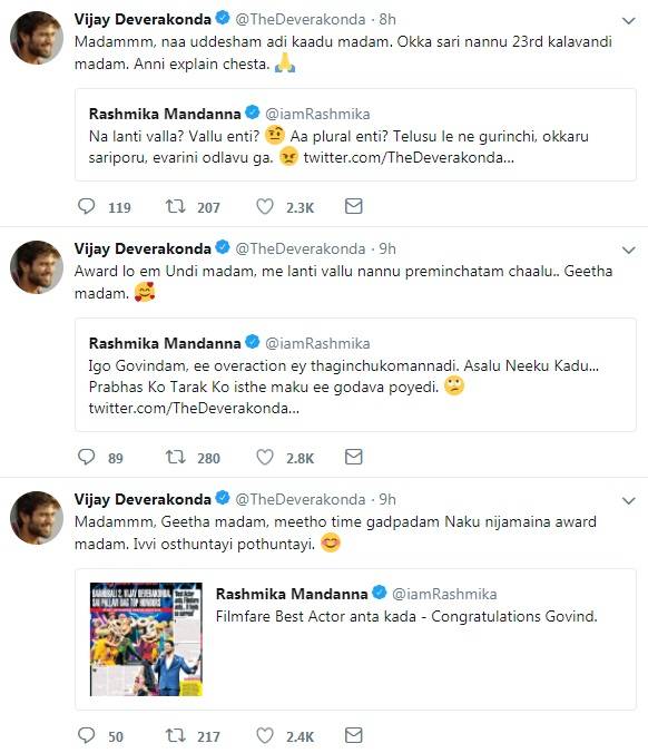 vijay Deverakonda Over Action Tweets
