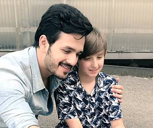 Akhil Akkineni with Bujji
