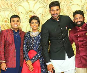 Ambica Krishna Grandson Wedding Reception Stills
