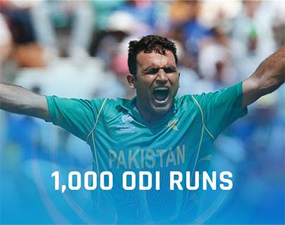 Fakhar Zaman fastest to score 1000 ODI runs