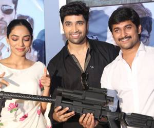 Goodachari-Trailer-Launch-Stills-Photos---Adivi-Sesh,-Sobhita-Dhulipala,-Nani