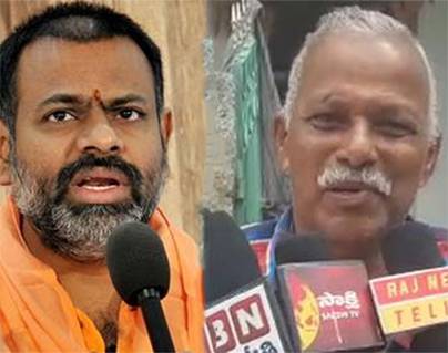 Kathi Mahesh father Kathi Obulesu fires on Swami Paripoornananda