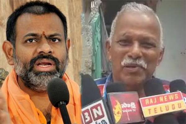 Kathi Mahesh father Kathi Obulesu fires on Swami Paripoornananda