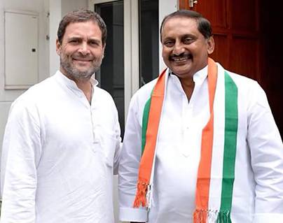 Kiran's Admission to Damage Congress in Telangana?