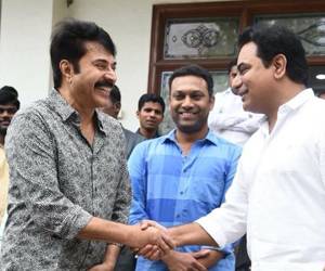 Mammootty-Met-Minister-KTR-at-Camp-Office-Today