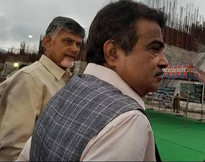 Nitin Gadkari praises Chhandrababu Naidu on Polavaram project