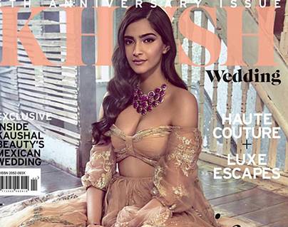 Sonam Kapoor Hot Khush Wedding Coverpage