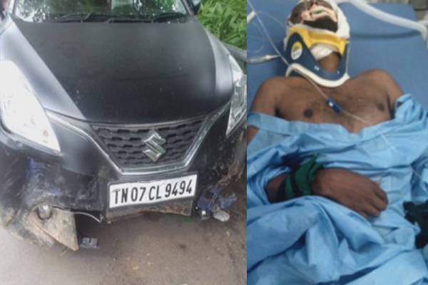 Chiyaan Vikram son - Dhruv Cara Accident