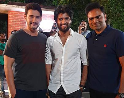vijay deverakonda met mahesh babu on the sets of Maharshi