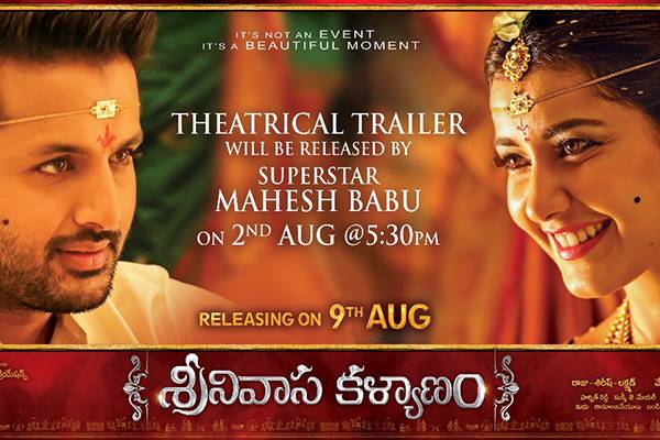 Mahesh babu to release srinivasa kalyanam trailer