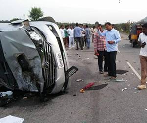 Nandamuri Hari Krishna Accident Photos
